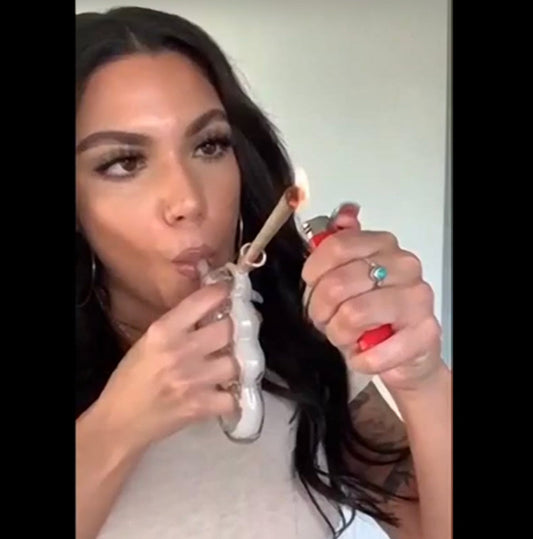 6" Glass Knuckles Bubbler - Clear [BUB-G-GN]