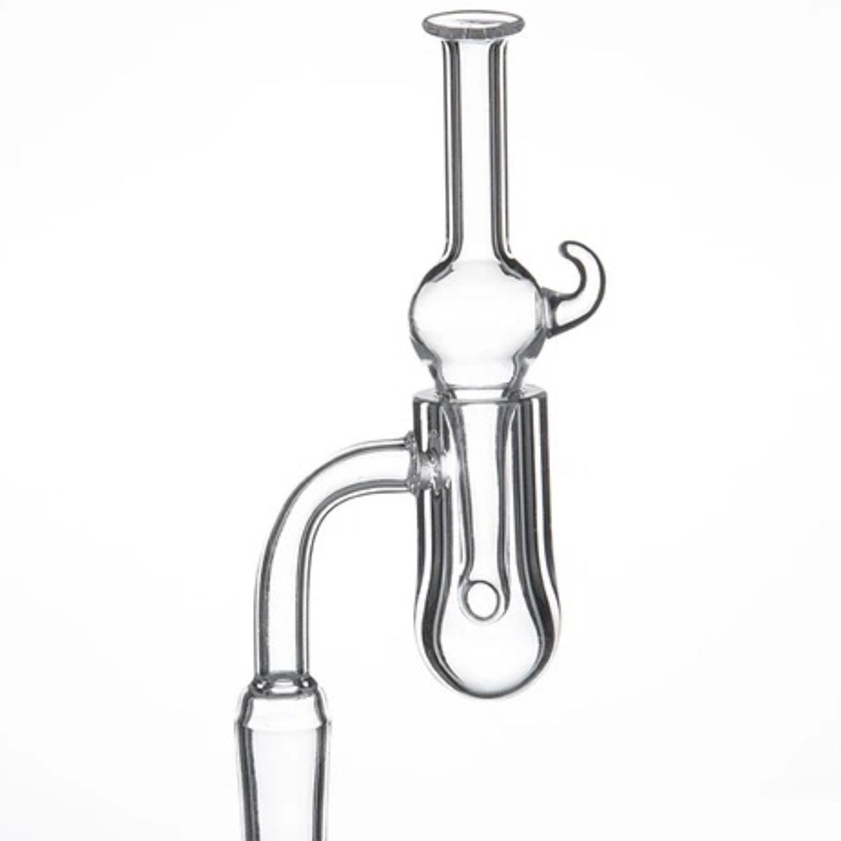 4mm Thick Flat Top & Round Bottom Quartz Banger & Carb Cap Set - All 12 Joint Sizes & Angles [QB-RB]