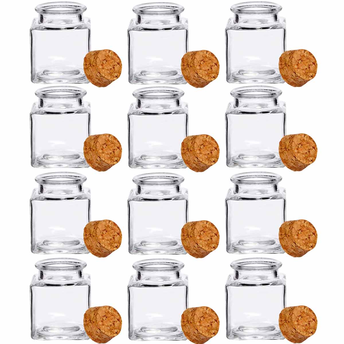 2oz Glass Stash Jar w/ Large Cork - [C-G-2-JAR]