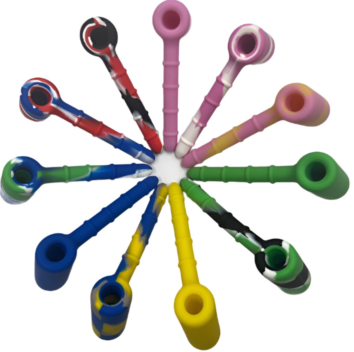 7" Silicone Hammer Bubbler w/ Upgraded Banger, Carb Cap & Bowl - Assorted Colors [BUB-S-21]