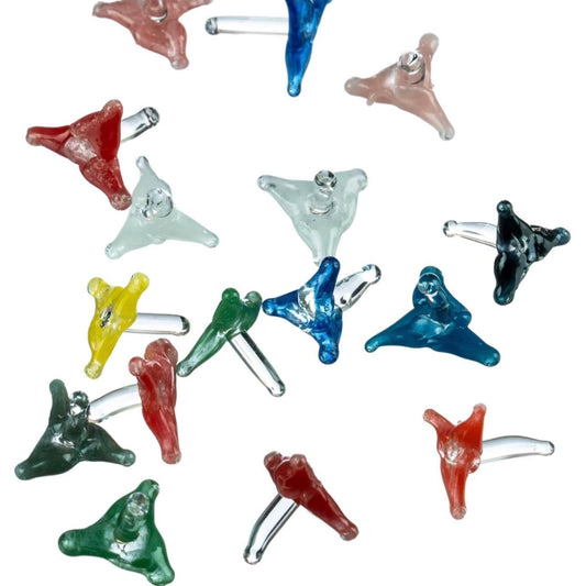 Glass Screens - Hand Made Jack Style - Package of 100+ - Assorted Colors [GS-3]