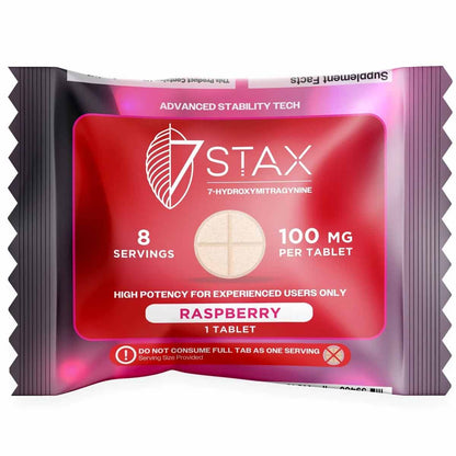 7Stax Extreme Premium 7-OH - 8 Servings Per 100mg Tab - 3 Sizes & 5 Flavors [K-7Stax]