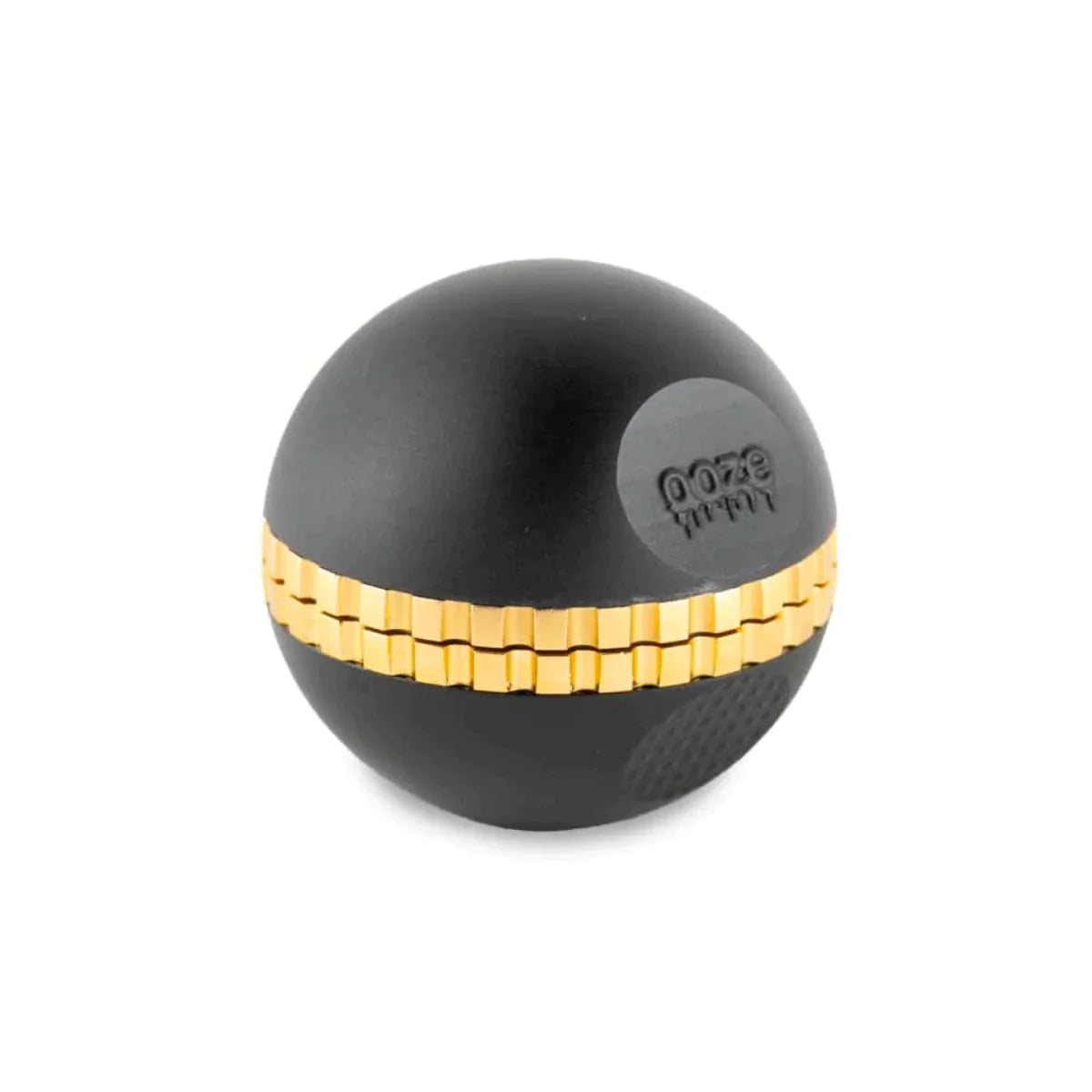 4-Piece Ooze Saturn Grinder w/ Built-In Stash Jar & Velvet Bag - 50mm - Black [GR-15-Black]