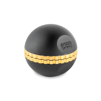 4-Piece Ooze Saturn Grinder w/ Built-In Stash Jar & Velvet Bag - 50mm - Black [GR-15-Black]