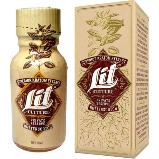 Lit Culture Butterscotch Kratom Extract – 15ml Shot [K-LIT-BS]