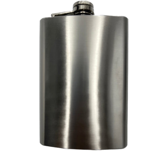 8oz Brushed Stainless Steel Flask [FL-20]