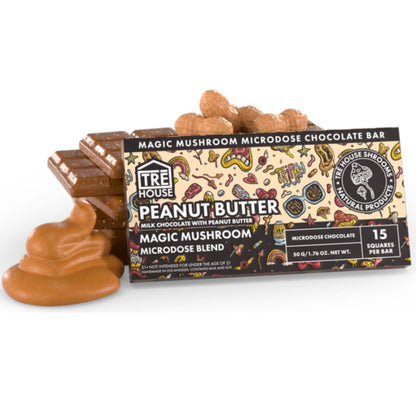 TRE’ House Extra Strength Magic Mushroom Chocolate Bars - Now 5 Flavors [C-TH-C]
