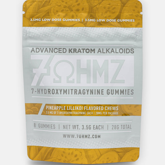 7 Ohmz 7-Hydroxymitragynine - 28mg Instant Release – 8 Ct Gummies - Assorted Flavors [K-7O-G]