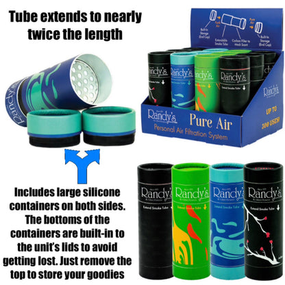 Randy's Pure Telescoping Personal Air Filter w/ Built-In Silicone Containers [R-PAF]