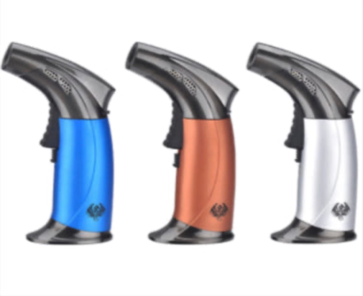 Special Blue Turbo Curve Single-Flame Torch - Assorted Colors [T-SB-TCURVE]