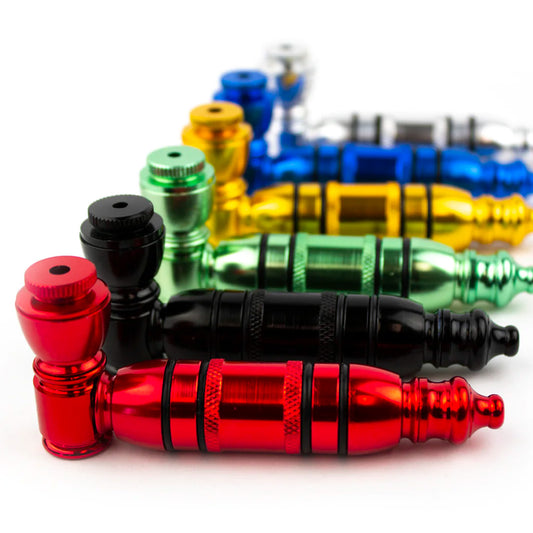 4" Metal Hand Pipe - Assorted Colors [HP-M-4006D]