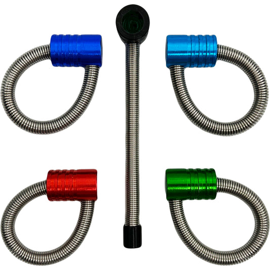Metal Spring Pipe in 4 Styles - Standard or Assorted Anodized Colors [HP-M-4015]