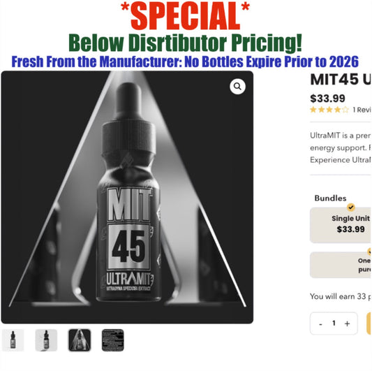 MIT45 UltraMit - CRAZY LOW PRICE - 15ml Bottle w/ 8 Servings - Expires Oct 2026 [K-MIT-ULTRA_420 DEAL]