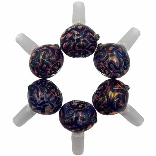 14mm Thick Premium Quality Fumed Glass Bowls - Style #2 [GB-48B]