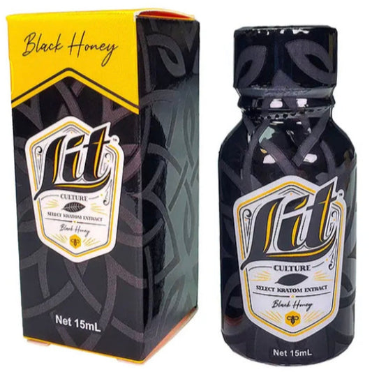 Lit Culture Black Honey Kratom Extract – 15ml Shot [K-LIT-BH]