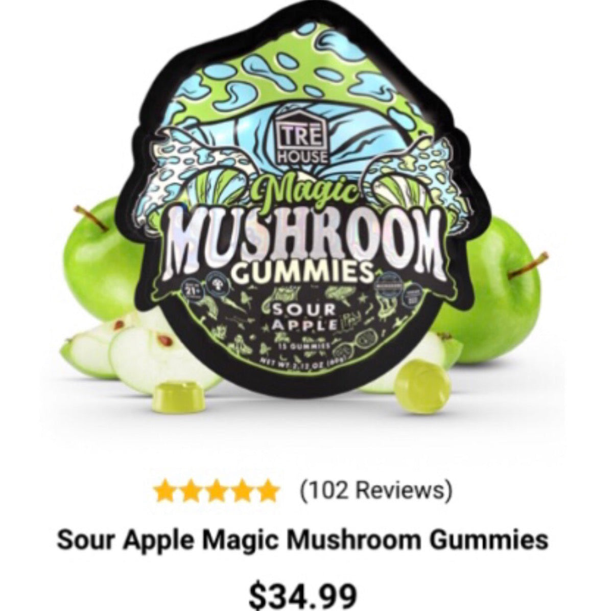 TRE’ House Extra Strength Magic Mushroom Gummies - THC Free - Now Available In All 8 Flavors! [C-TH-G]