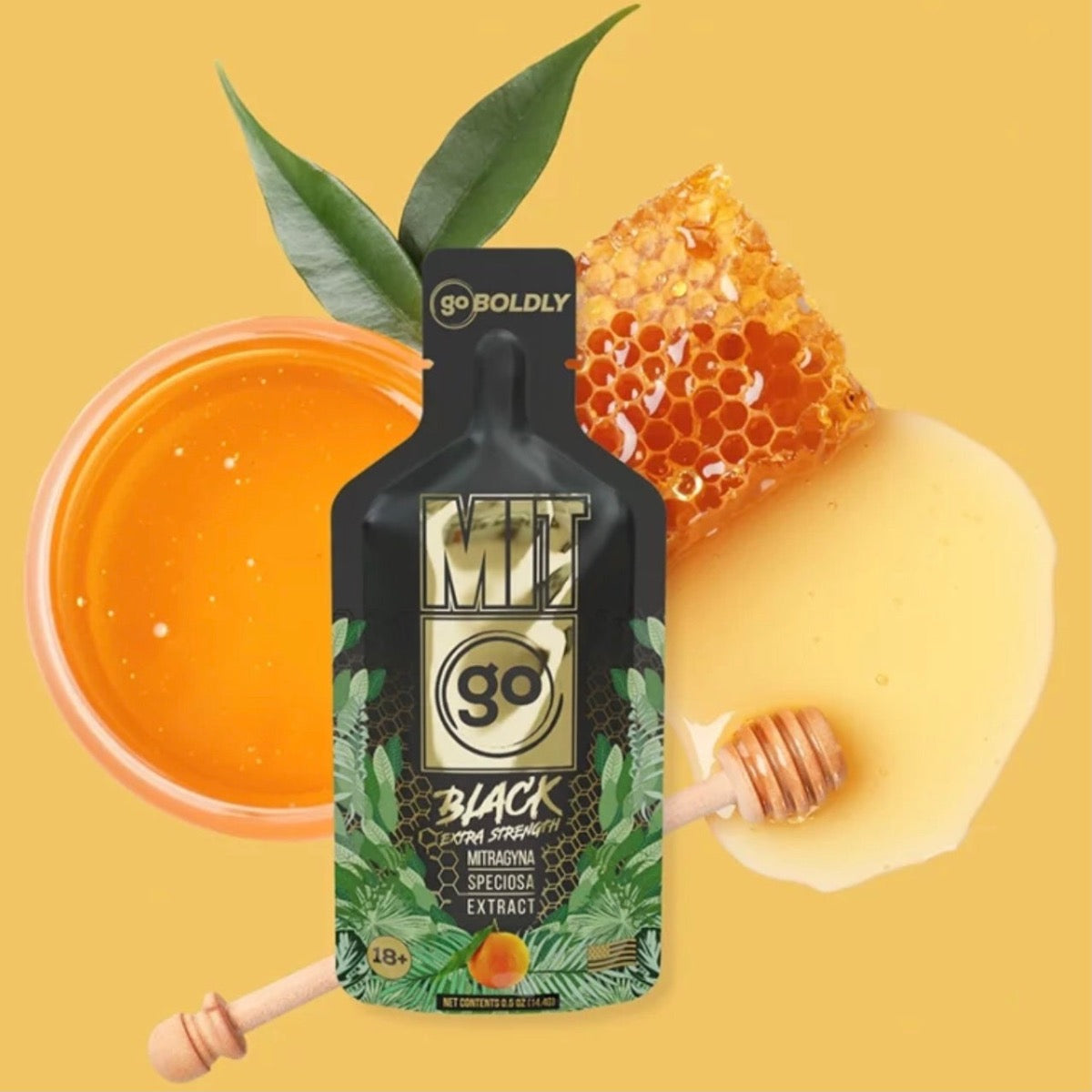 MIT45 GO Black Extra Strength Gel Shot - On-The-Go Pouch [K-MIT-GO]