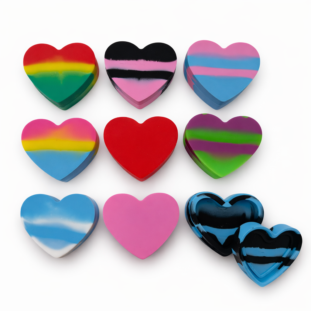 17ml Heart Silicone Container - Now 9 Colors! [C-S-3]