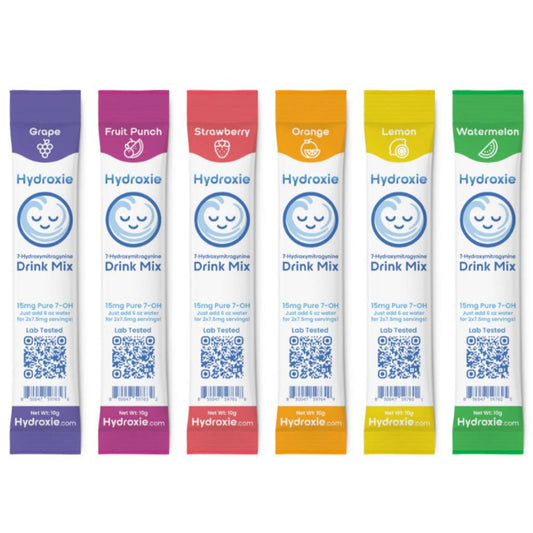 Hydroxie's 15mg & NEW 30MG 7-OH Instant Release Flavored Drink Mix- Assorted Flavors [K-H7-DM]