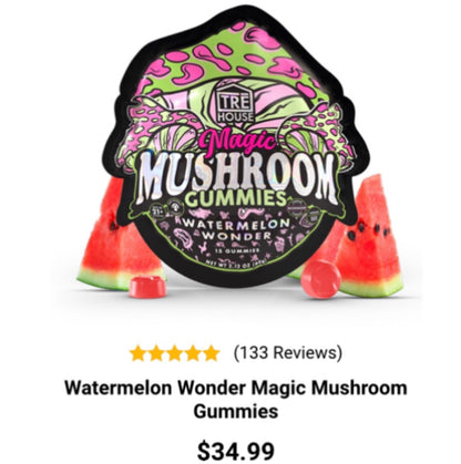 TRE’ House Extra Strength Magic Mushroom Gummies - THC Free - Now Available In All 8 Flavors! [C-TH-G]
