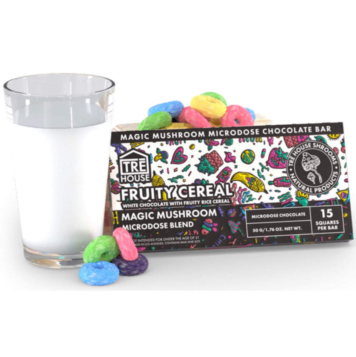 TRE’ House Extra Strength Magic Mushroom Chocolate Bars - Now 5 Flavors [C-TH-C]