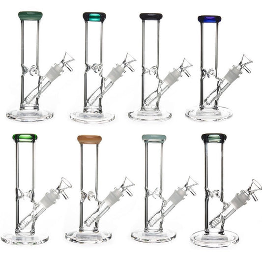 8" Straight Tube - Top Quality - 9 Vibrant Colors [WP-G-222A]