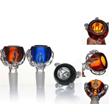 14mm & 18mm Glass Claw Bowl w/ in - Assorted Colors [GB-14]