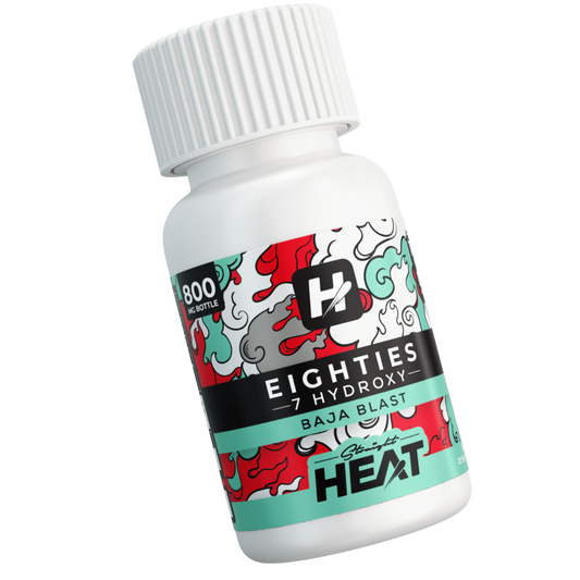 Straight HEAT EIGHTIES 7-OH - 80mg Tabs - 3 Ct & NEW 10 Ct - 5 Flavors [K-H8-3C]