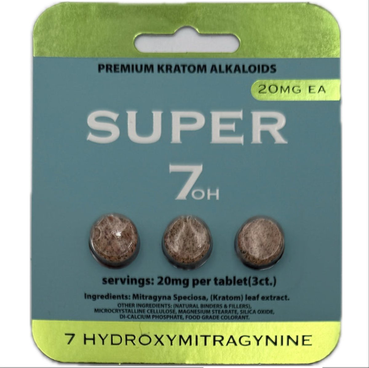 SUPER 7-OH - Below Wholesale – 3 Ct. 20mg Tab’s [K-S7-3C]