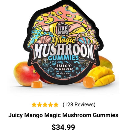 TRE’ House Extra Strength Magic Mushroom Gummies - THC Free - Now Available In All 8 Flavors! [C-TH-G]