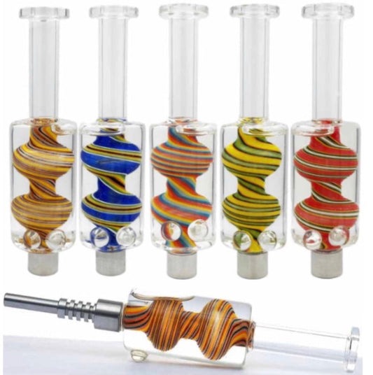 8" Freezable Glass Nectar Collector Set in Gift Box - Now 10 Colors! [NC-G-96B]