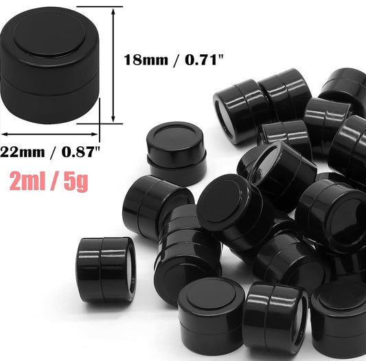 2ml Mini Silicone Container - Black [C-S-BABY-Black]