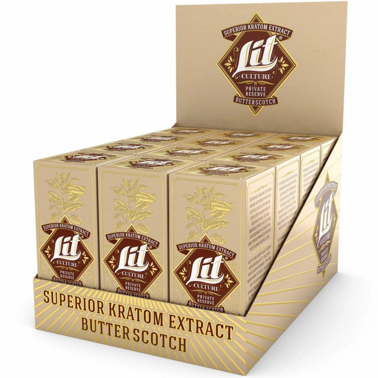 Lit Culture Butterscotch Kratom Extract – 15ml Shot [K-LIT-BS]