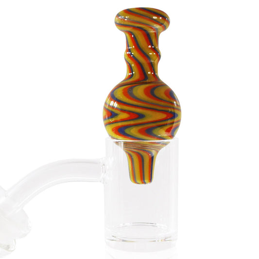 28mm Wig Wag Bubble Style Carb Cap  - Assorted Colors [CC-G-27]