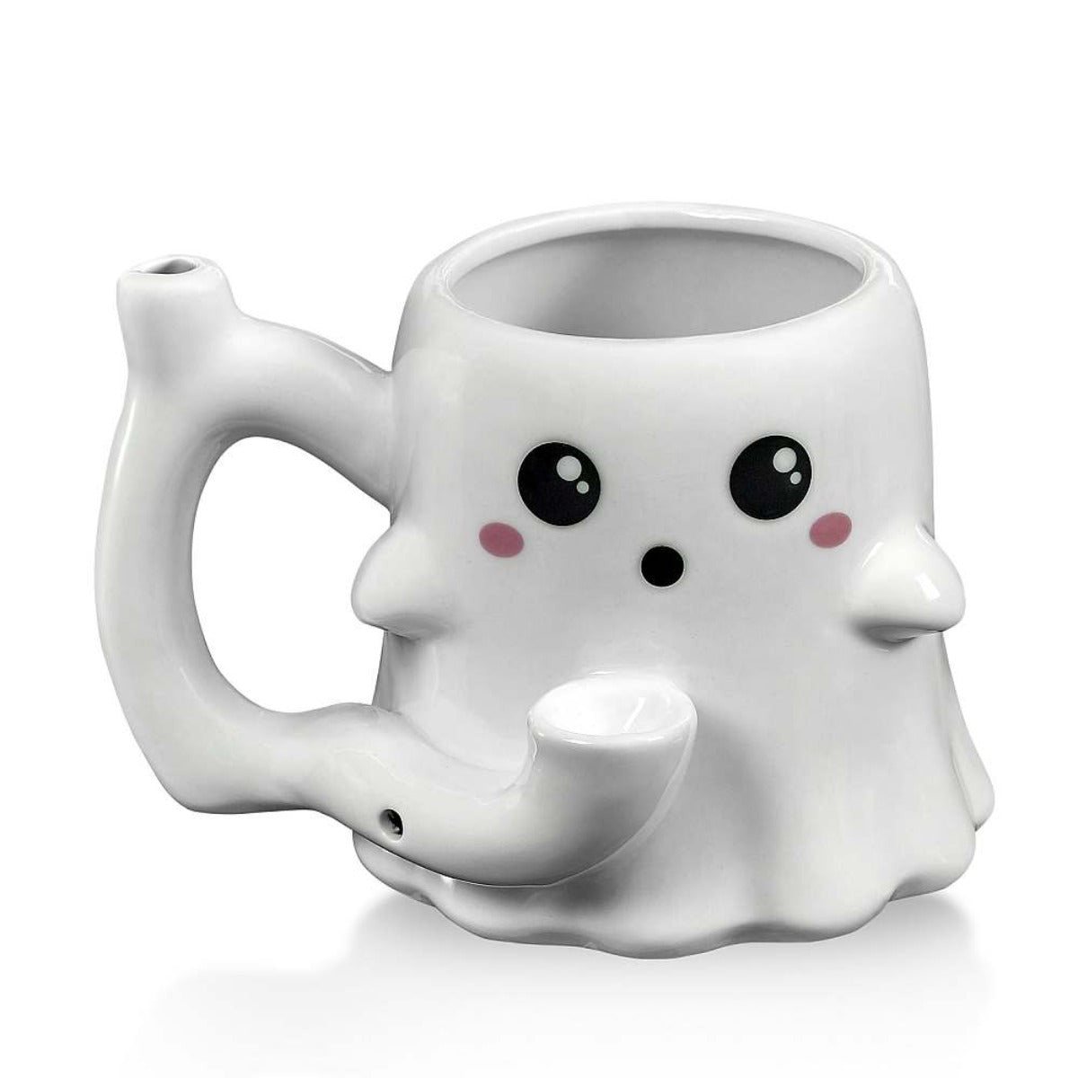 Roast & Toast Ceramic Coffee Mug & Pipe w/ Gift Box - Ghost [CM-C-FC-59]