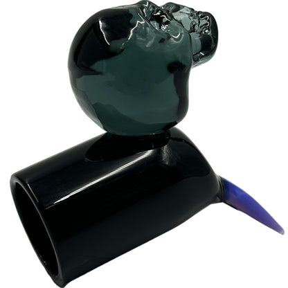 2.5" Glass Skull Finger Dab Tool [DAB-G-36]