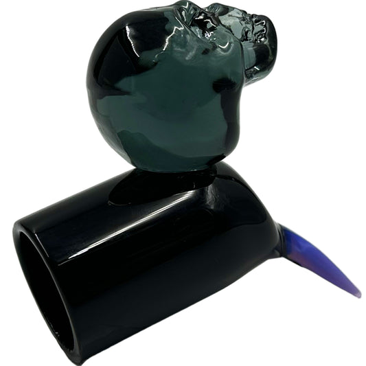 2.5" Glass Skull Finger Dab Tool [DAB-G-36]