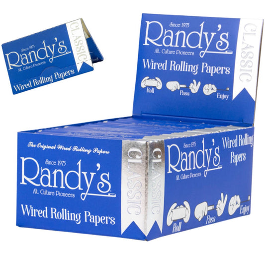 Randy's Wired Rolling Papers - Classic or King Size - Box of 25 [R-RP-WIRED]