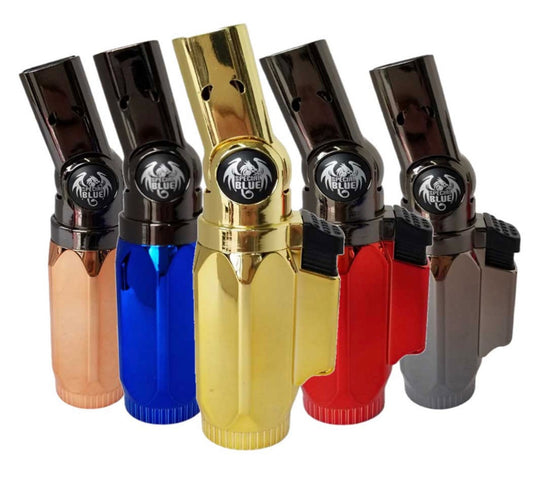 Special Blue Laser Swivel-Head Quad-Flame & Colored-Flame Torch - Assorted Colors ***Will Call/Delivery*** [T-SB-LASER]