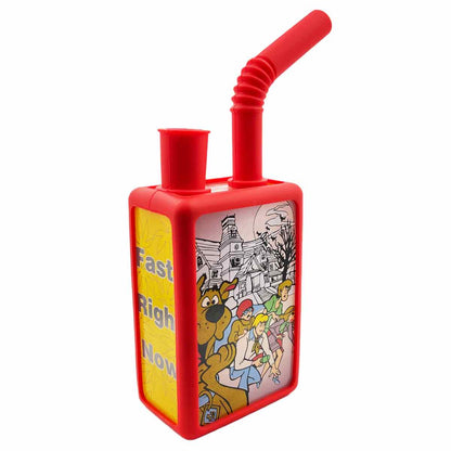 7.25” Glass Juice Box Water Pipe w/ Protective Silicone Case - Assorted Prints [WP-H-237]