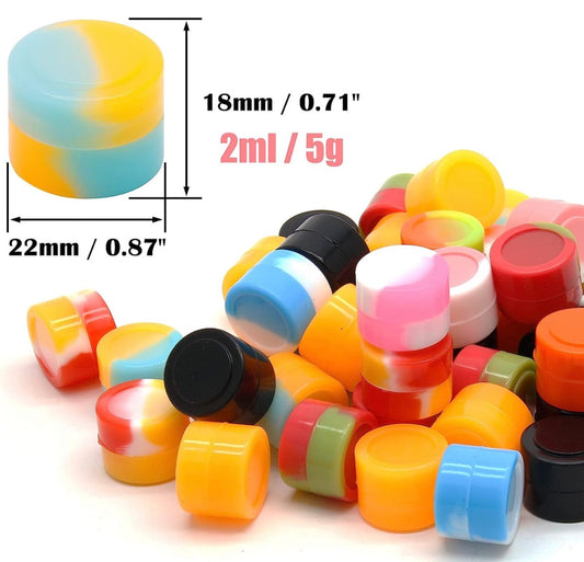 2ml Mini Silicone Container - Assorted Colors [C-S-BABY]