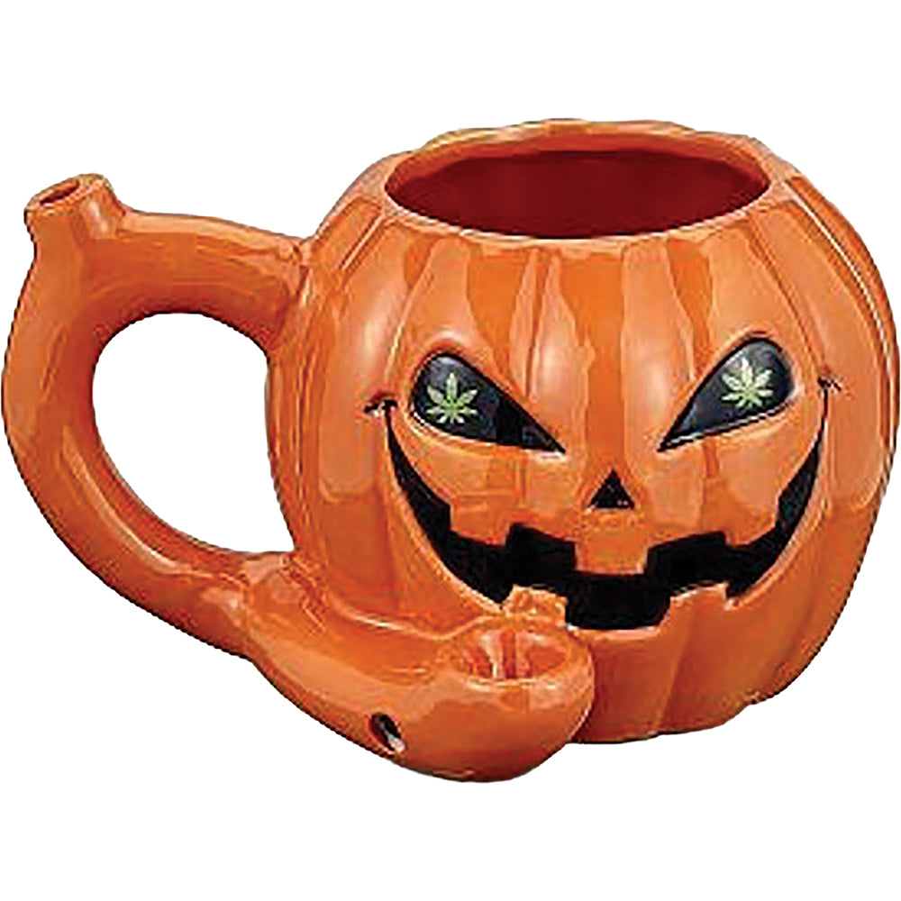 Roast & Toast Ceramic Coffee Mug & Pipe w/ Gift Box - Orange Pumpkin [CM-C-FC-65]