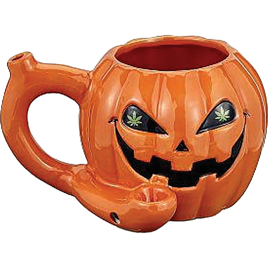 Roast & Toast Ceramic Coffee Mug & Pipe w/ Gift Box - Orange Pumpkin [CM-C-FC-65]