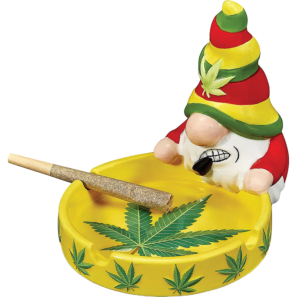 Roast & Toast Ceramic Ash Tray w/ Gift Box - Gnome [ASH-C-FC-2]