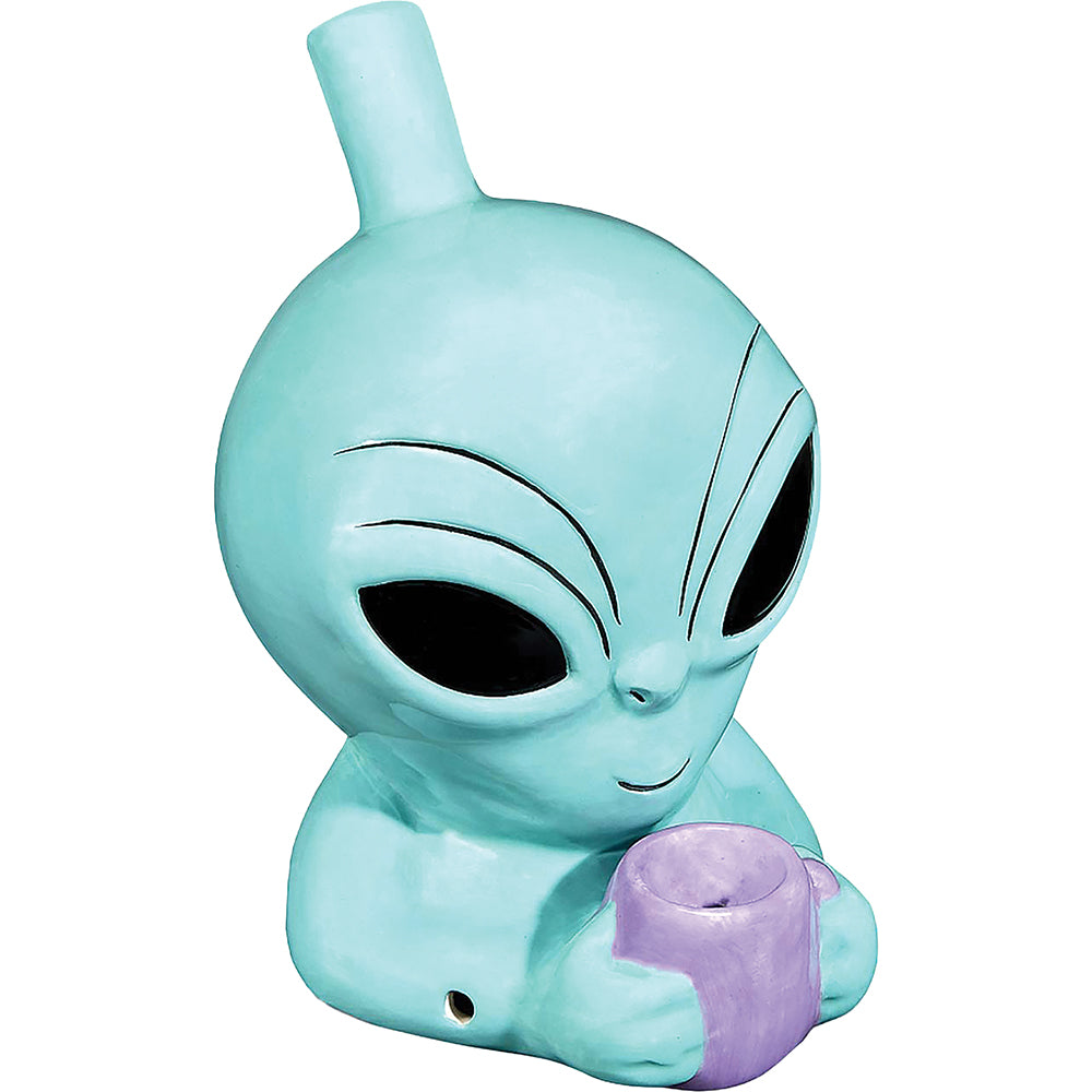 Roast & Toast Ceramic Pipe w/ Gift Box - Alien [HP-C-FC-23]