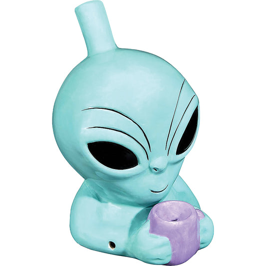 Roast & Toast Ceramic Pipe w/ Gift Box - Alien [HP-C-FC-23]