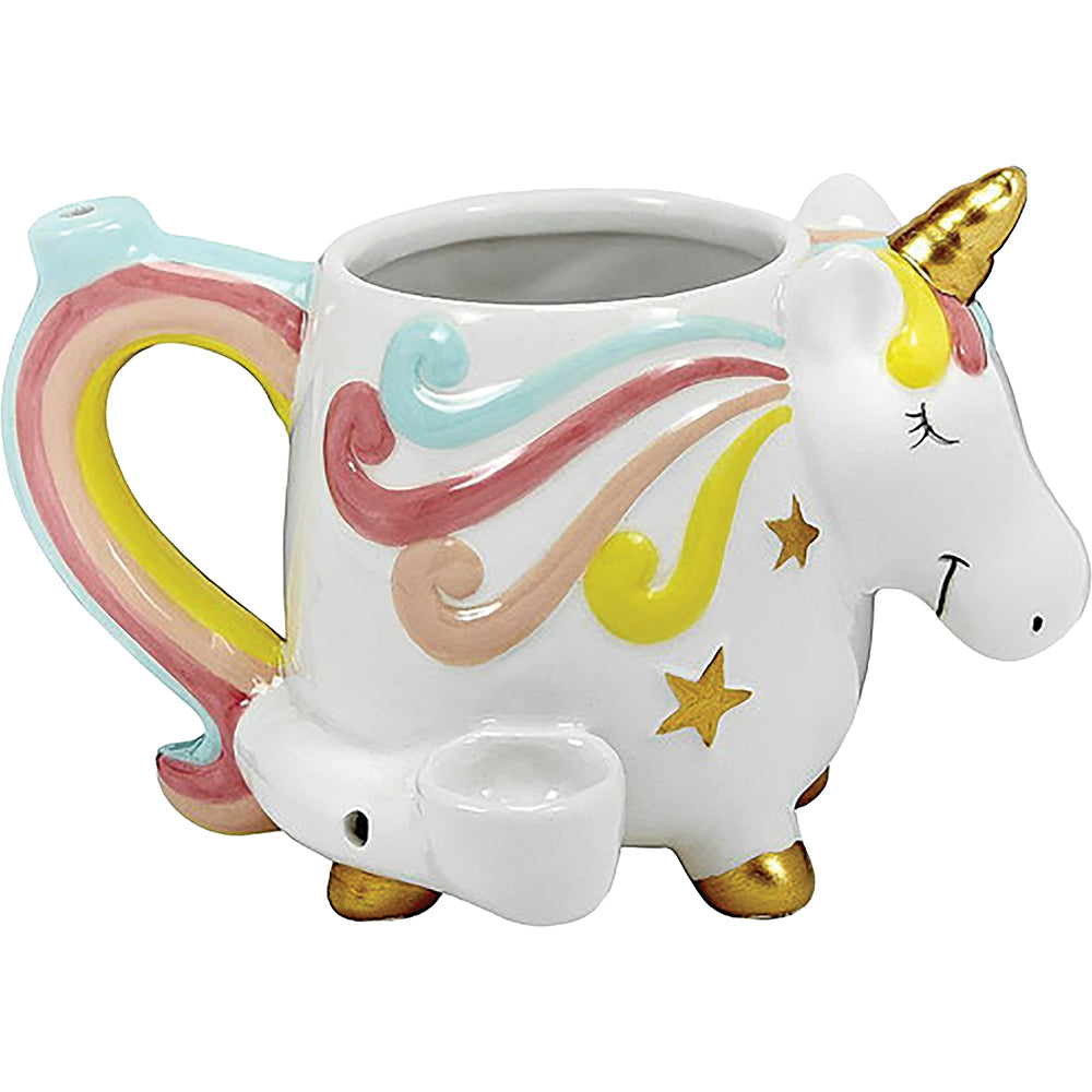 Roast & Toast Ceramic Coffee Mug & Pipe w/ Gift Box - Unicorn [CM-C-FC-66]