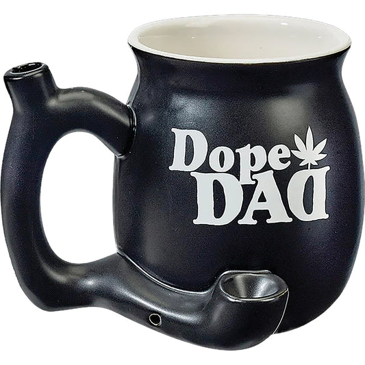 Roast & Toast Ceramic Coffee Mug & Pipe w/ Gift Box - Black Dope Dad! [CM-C-FC-67]