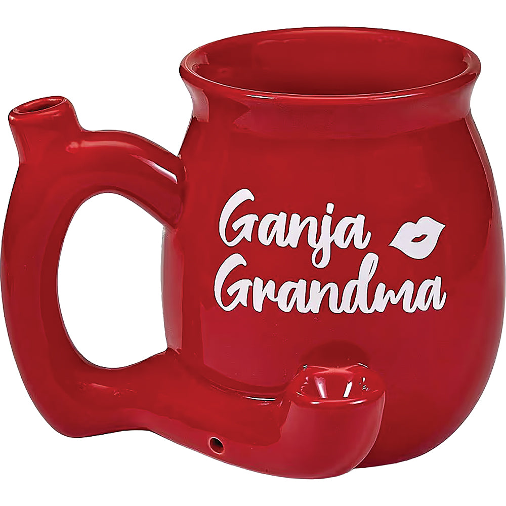Roast & Toast Ceramic Coffee Mug & Pipe w/ Gift Box - Ganja Grandma [CM-C-FC-70]