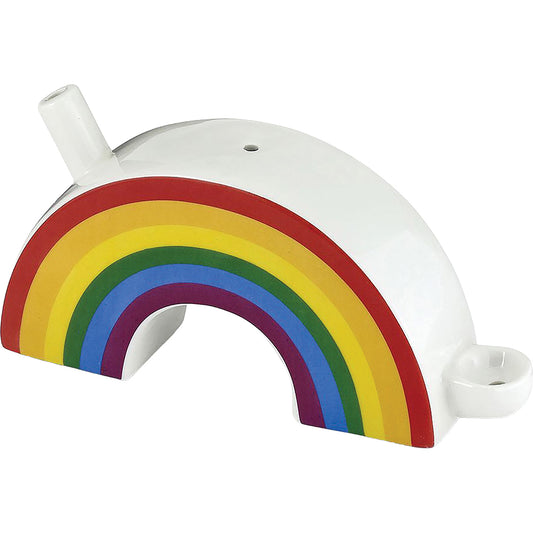 Roast & Toast Ceramic Pipe w/ Gift Box - Rainbow Pipe [HP-C-FC-27]
